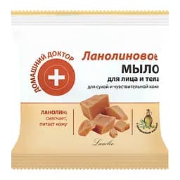 Мило для обличчя та тіла Домашній Лікар Ланолінове, 70 г
