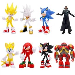 Іграшки фігурки Супер Сонік Sonic The Hedgehog 3 набір 8 шт