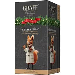 Чай чорний байховий Graff Ginger holiday з імбирем, корицею та кардамоном у пакетиках 36 г (20 шт. х 1.8 г) - мініатюра 3