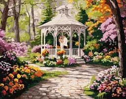 Набір для розпису по номерах Квіткова галявина, 40x50 см