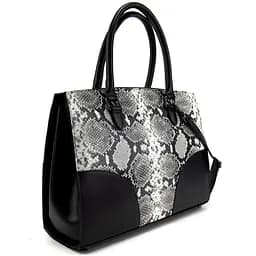 Женская классическая каркасная кожаная сумка рептилия Tavinchi CH-8899A-CR