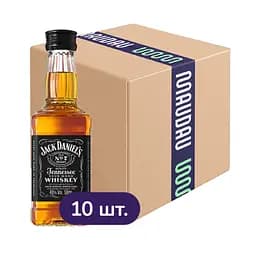 Упаковка віскі Jack Daniel's Tennessee Old No.7 40% 0.5 л (0.05 л х 10 шт.)