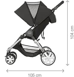 Коляска для двійні Britax-Romer B-Agile Double Cosmos Black (2000033222) - мініатюра 8