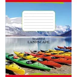 Зошит учнівський "Байдарки" Leader 018-540017L-5 в лінію, 18 аркушів