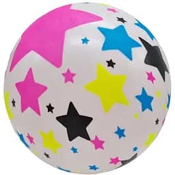 Мяч детский Bambi MS 3428-4 со звездами 22 см розовый