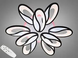 Потолочная LED-люстра с диммером и подсветкой мощностью 150W.