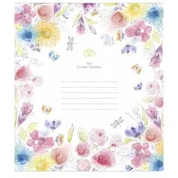 Зошит учнівський Школярик Tender Garden 024-3378L-5 в лінію 24 аркушів 
