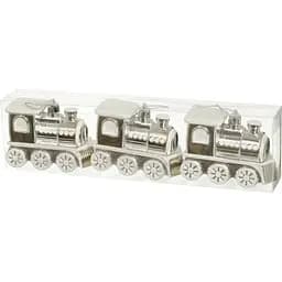 Набір ялинкових прикрас Jumi Потяг срібний 3 шт. (5900410792326)