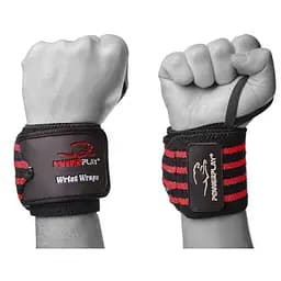 Бинти для зап'ясть (кистьові бинти) PowerPlay 3081 Gym WristT Wraps Чорно-Червоні (PP_3081_Red)
