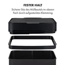 Бак для сміття Klarstein Royal Trash Matte Black (10035365) - мініатюра 9