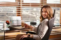 Шкіряне офісне крісло з Технологією SoftSwing Sofotel Werona Black +2 подушки в подарок - мініатюра 9