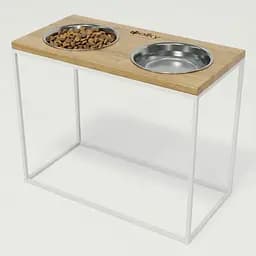 Hollky Base XL40 — миски на підставці для великих собак (2 × 1,8 л, висота 40 см)