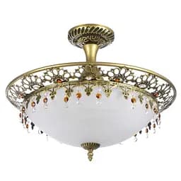 Люстра стельова Brille класична E27 60W PB G (BR-02 278C/3)