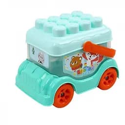 Детская игрушка Автобус-конструктор ТехноК 0396TXK Turquoise бирюзовый