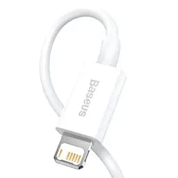 USB кабель Baseus Superior Series Fast Charging Data Cable USB to iP 2.4A 1 м білий CALYS-A02