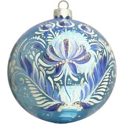 Ялинкова прикраса Санта Шоп Квіти щастя скло (4820001154269)