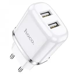 Мережевий зарядний пристрій Hoco N4 Aspiring 2.4A 2USB - мініатюра 2