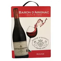Вино Baron d'Arignac Rouge красное полусухое 12% 5 л (27288)
