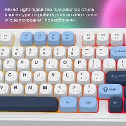 Клавіатура Ajazz AF98 USB UA White/Blue (AF98-GB) - мініатюра 10
