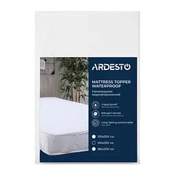 Наматрацник водонепроникний Ardesto Sleepwell 160х200см, 80% бавовна, 20% поліуретан, білий (ART3016SW)