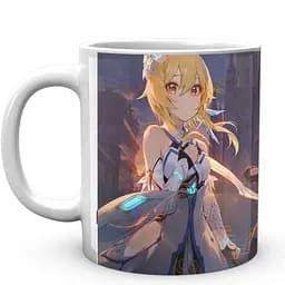 Кружка GeekLand Genshin Impact Геншин Импакт Люмин Эмбер Лиза Джин GN 02.503 330 мл белая