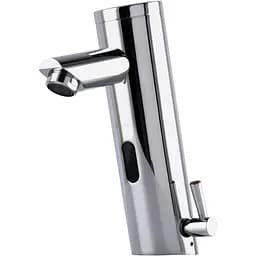 Смеситель сенсорный для умывальника HOTEC 19.111-DC/AC (220V/6V) с трансформатором, латунный Hot/Cold (5189)