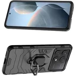 Чохол бампер Primolux Ring Armor для Xiaomi Redmi K70E / Poco X6 Pro Black - мініатюра 2