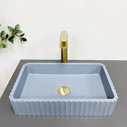 Умивальник VBI Florentia blue matt накладний VBI-015003, Синий