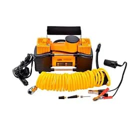 Компрессор автомобильный двухпоршневой Сила 85 л/мин 10 Атм в пластиковом кейсе 900410-IS