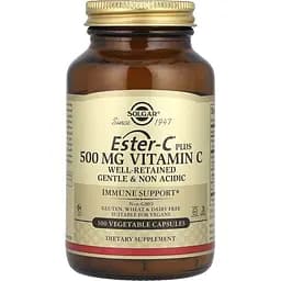 Вітамін С Solgar Ester-C Ascorbate Complex 500 мг 100 капсул