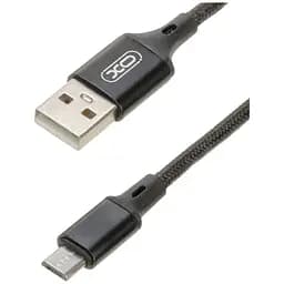 Кабель XO microUSB NB143 Braided 1.5A/2m Black
