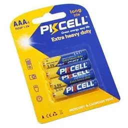 Батарейка AAA (R03), солевая, PKCELL, 4 шт, 1.5V, Blister (R03P-4B)