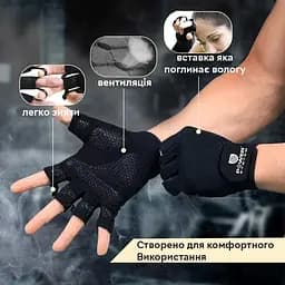 Рукавички для фітнесу Power System PS-2200, Blue - M - мініатюра 8