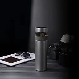 Заварювальний термос із титану Fun Home Funjia Titanium Smart Cup 520ml FJ-TA003 Grey - мініатюра 5