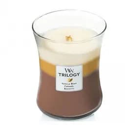 Свічка Woodwick Trilogy Cafe Sweets Medium Кафе солодощів 275 г (92904E) - мініатюра 2