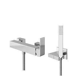 Смеситель для душа Kohlman Saxo chrome настенный KPL-QW120S Хром