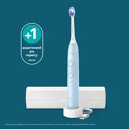 Електрична зубна щітка Philips Sonicare HX7406/02 серії 6100 біло-блакитна - мініатюра 16