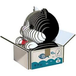 Збірна 3Д модель Eugy Зоопарк Кошеня чорно-біле (XEG-089)