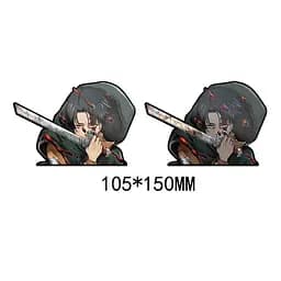 Голографічна наклейка Атаки титанів Attack on Titan Леві