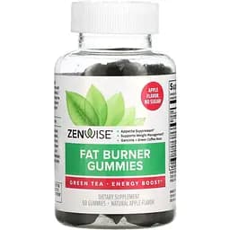 Жироспалювач Zenwise Health Fat Burner Gummies яблуко 60 жувальних цукерок