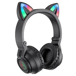 Наушники Bluetooth Главные Borofone BO18 CAT Ear черный