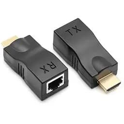 Адаптер HDMI extender passive 30m CAT5E/6 1080P black Voltronic (YT-SCPE HDMI-30m720PB)