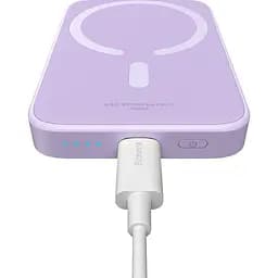 Зовнішній акумулятор Baseus Magnetic Bracket Mini 6000mAh 20W Purple (P10059002513-00) [141929] - мініатюра 6