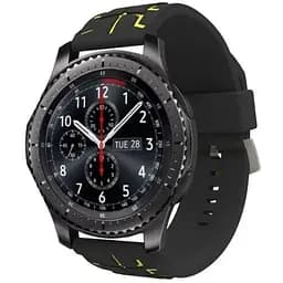 Силиконовый ремешок Primo Splint для часов Samsung Gear S3 Classic SM-R770/Frontier RM-760 Black Yellow