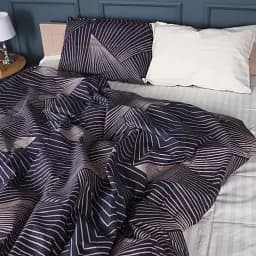 Пододеяльник MirSon Бязь 17-0721 Cream and Grey Stripes 143х210 см серо-кремовый (2200010686524)