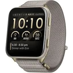 Смарт-годинник Garmin Venu X1 Soft Gold Titanium with French Grey Nylon (010-02980-33)