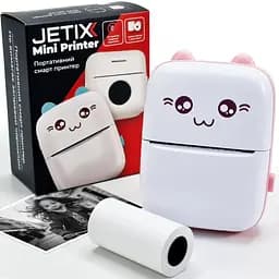 Портативний термопринтер JETIX Mini printer Pink