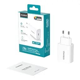 Мережевий зарядний пристрій Choetech PD3042 mini PD45W USB-C White (43-00156) - мініатюра 3