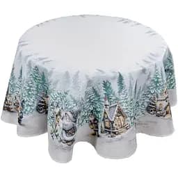 Скатертина Прованс гобеленова Казкові гноми 180 см (38459)