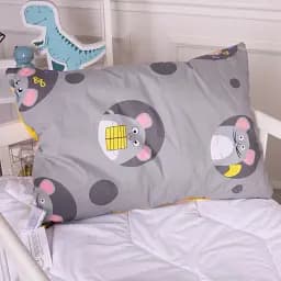 Набір антиалергенний MirSon зима Kids Time 20-0029 Funny mice 140x205 см бавовна: ковдра з подушкою (2200009664366) - мініатюра 8